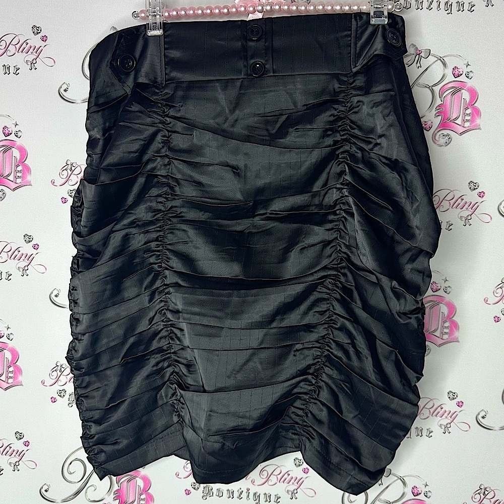 Valia skirt rutched sparkly thread brand new with tags 1X shimmer pencil skirt